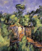 Paul Cezanne, landscape rocks 2